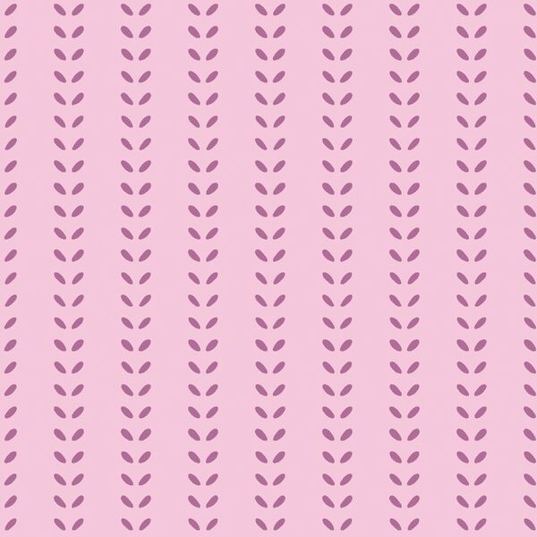Vine Stripe in Rose Pink