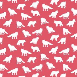 Little Fox Silhouette in Passion