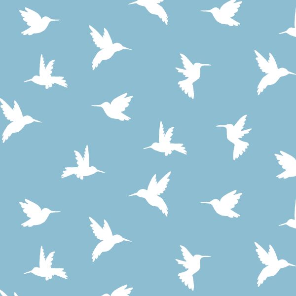 Hummingbird Silhouette in Breeze