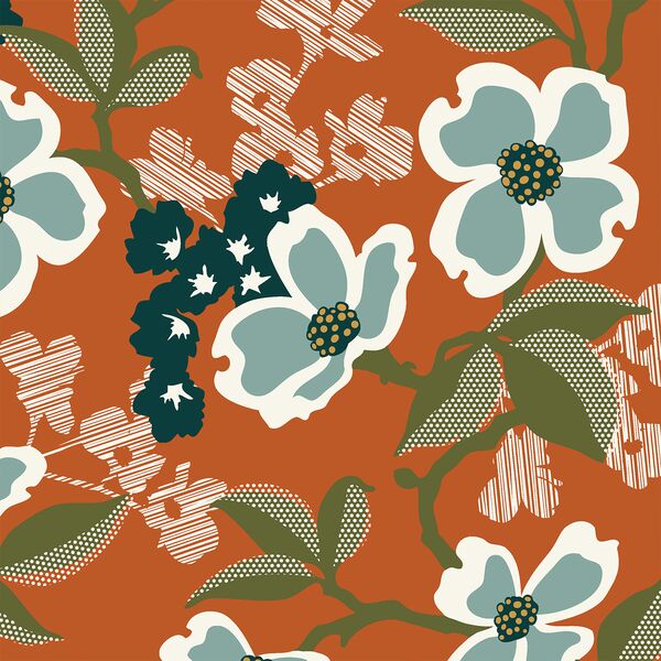 Dogwood Bloom in Rust