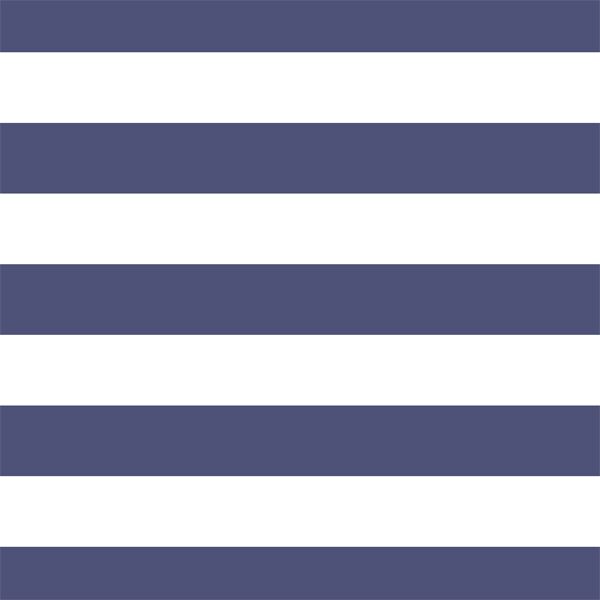 Horizontal Play Stripe in Indigo
