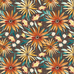 Sunflower Fields in Chocolate