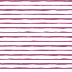 Artisan Stripe in Azalea on White