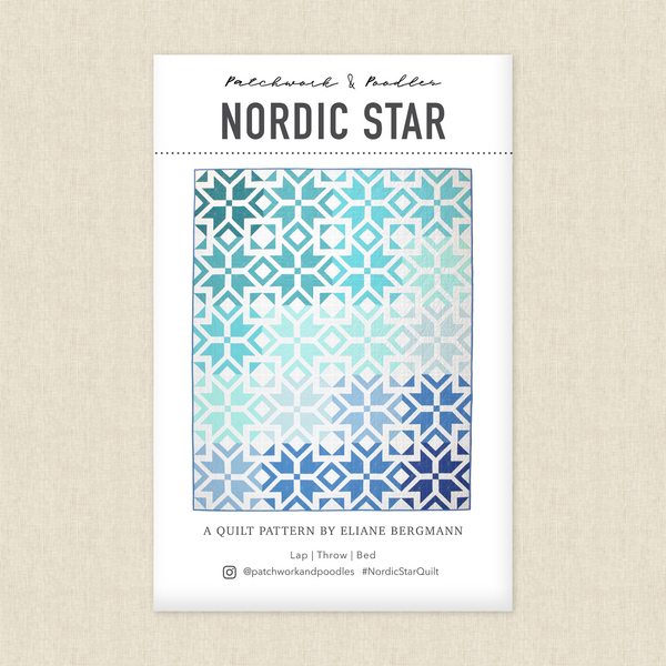Nordic Star Sewing Pattern by Patchwork &amp; Poodles | Hawthorne 