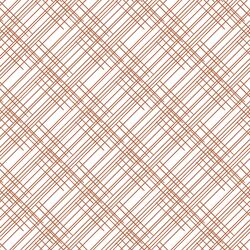 Thatched in Terracotta on White