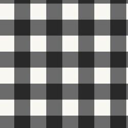 Gingham in Charcoal