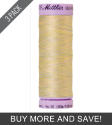 Palest Pastels (9075-9844) - Silk Finish Cotton Multi 50wt - 109 Yards (3 Pack)