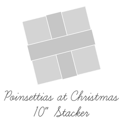 Poinsettias at Christmas 10" Square Pack