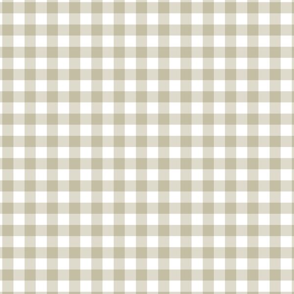 Gingham in Taupe