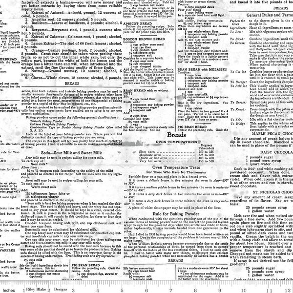Recipe Text in White