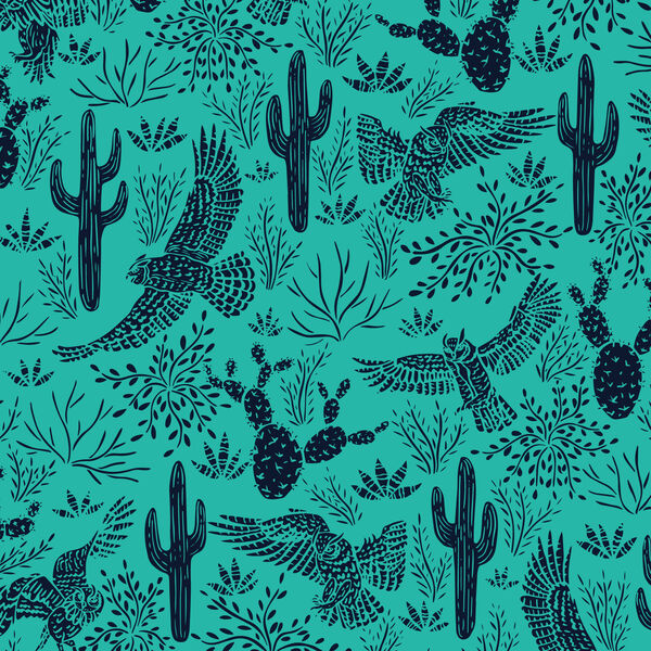 Courtship Dance in Turquoise Navy
