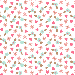 Floral Hearts in Love Ya