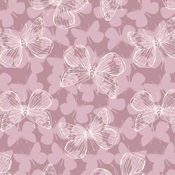 Silhouette Butterflies in Lavender