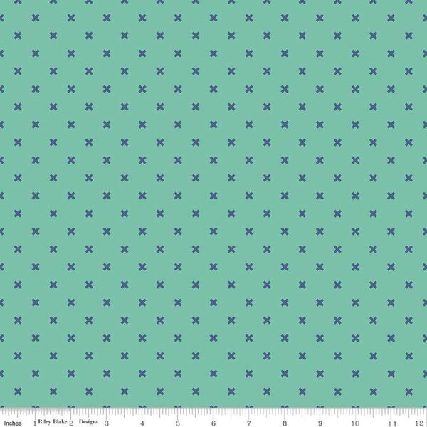 X in Teal