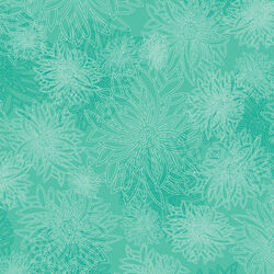 Floral Elements in Seafoam Green