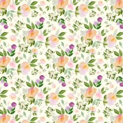 Little Garden Blooms in Light Ivory