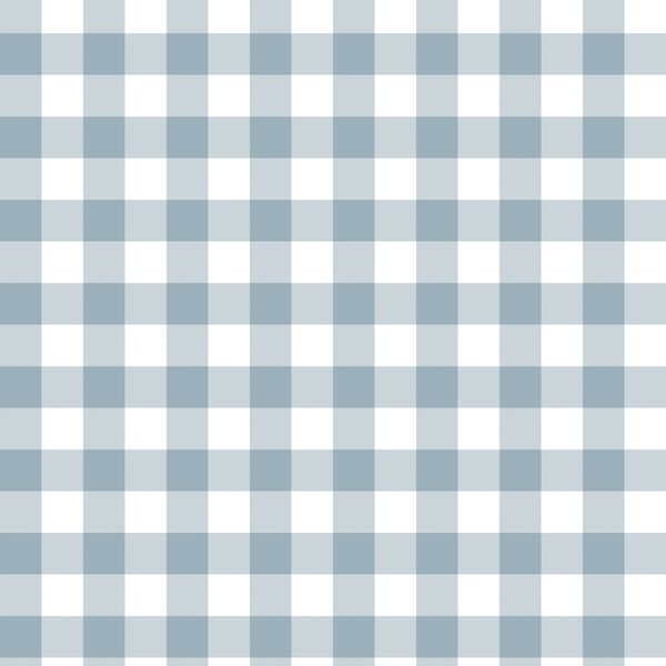Spring Gingham in Slate Blue