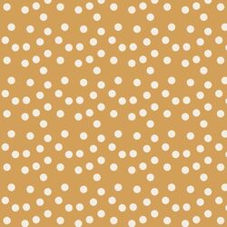 Big Scalloped Polka Dots in Honey Gold