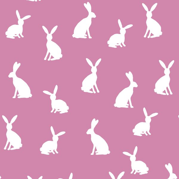 Cottontail Silhouette in Wisteria