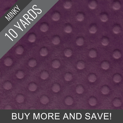 Minky Dimple Dot in Plum - 10 Yard Quick Cut