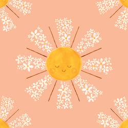 Large Blooming Sunshine in Afternoon Glow