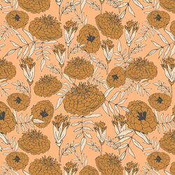 Marigold Garden in Peach