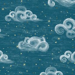 Starry Clouds in Turquoise