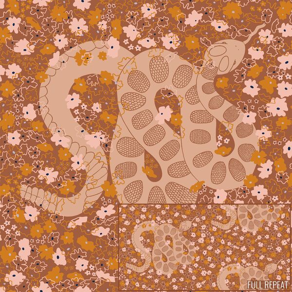 Desert Rattlesnake in Copper
