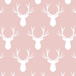 Stag Silhouette in Blush