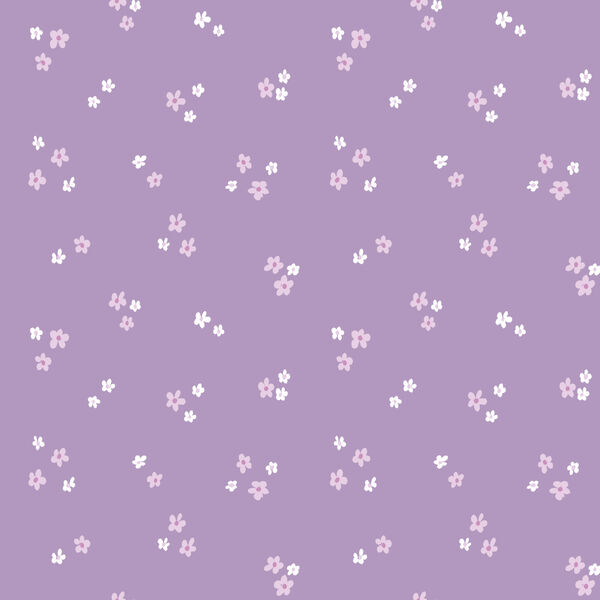 Ditsy Flowers in Purple