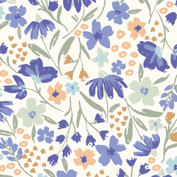 Large Blooms in Periwinkle