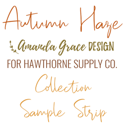 Autumn Haze Sample Strip
