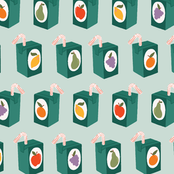 Juice Boxes in Green