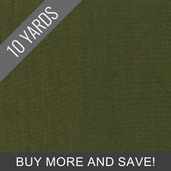 Artisan Cotton Yarn-Dye in Dark Olive Light Olive - 10 Yard Bolt