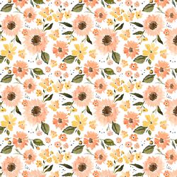 Little Sunflower Girl in Peachy