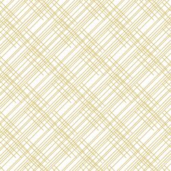 Thatched in Honey on White