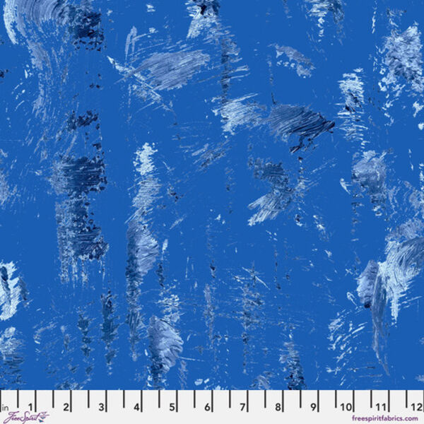 Brushstrokes in True Blue