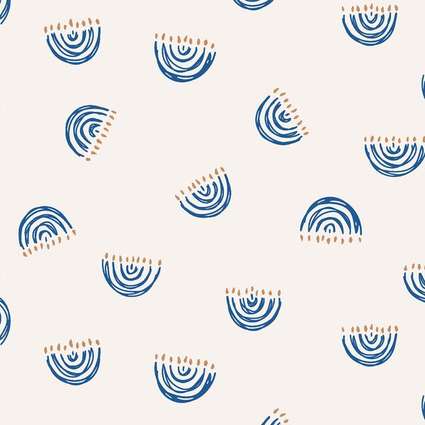Tossed Hanukkiah in Festive