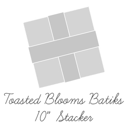 Expressions Batiks 10" Square Pack in Toasted Blooms