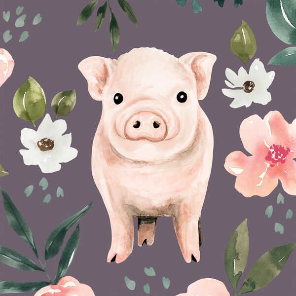 Large Pig in Plum