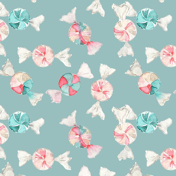 Peppermint Candy in Frosty Teal