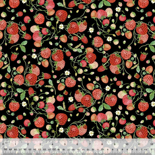 Strawberries in Black