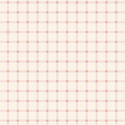 Modern Check in Vintage Bloom