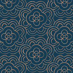 Flower Deco Tile in Stella