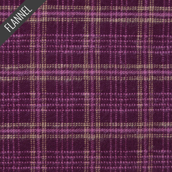 Crosshatch Plaid Flannel in Merlot