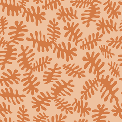 Matisse Floral in Caramel on Peach