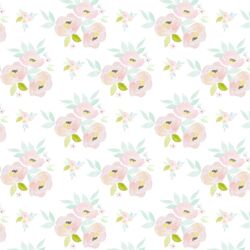 Little Blush Roses in Garden