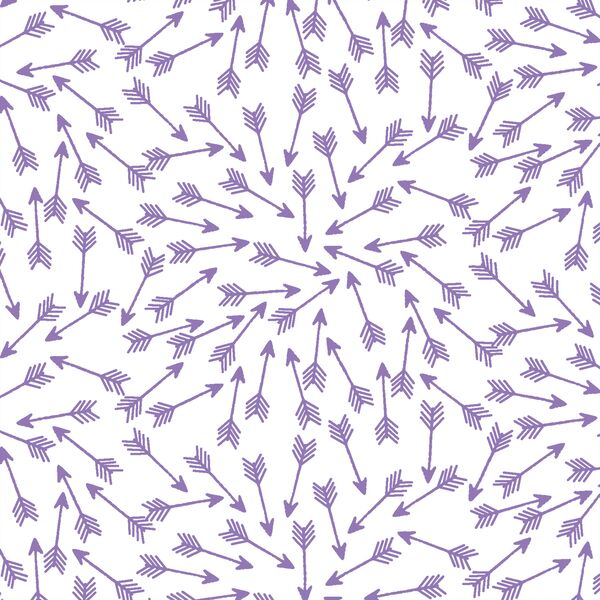 Arrows in Amethyst on White