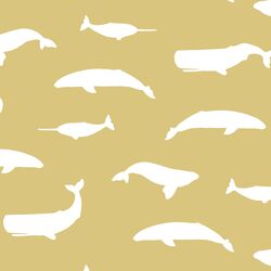 Whale Silhouette in Honey