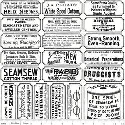 Sewing Labels in White